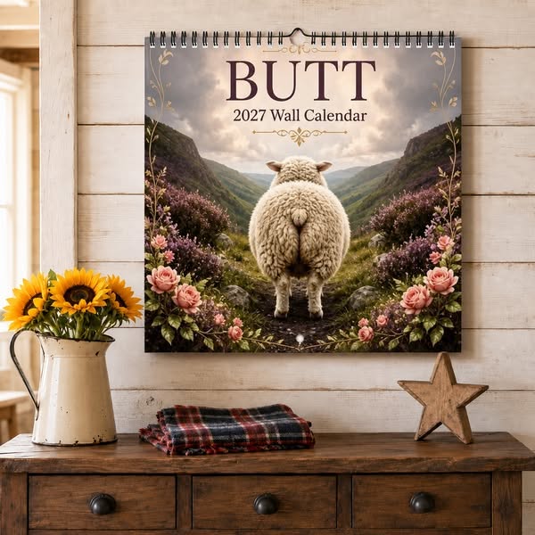 Turn Around, It’s 2027! A Hilariously Cheeky Animal Wall Calendar