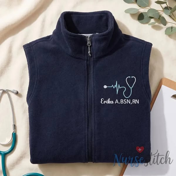Custom Embroidered Nurse Soft Shell Vest