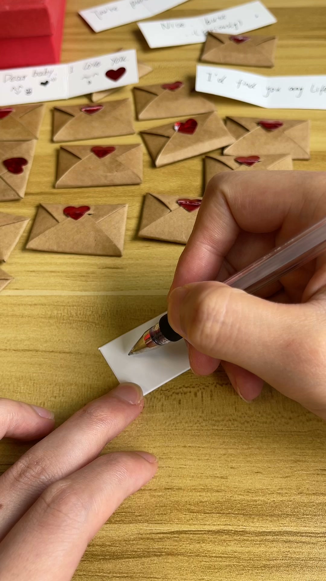 DIY Love Notes Box – Mini Blank Cards & Envelopes for Him Her