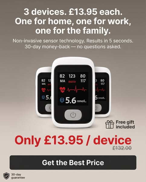 50% off + free shipping — needle-free glucose monitoring, no strips, no refills.