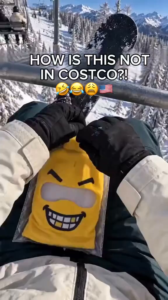 Hit the slopes with a hilarious look.