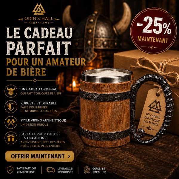Le mug qui transforme chaque apéro en banquet nordique.