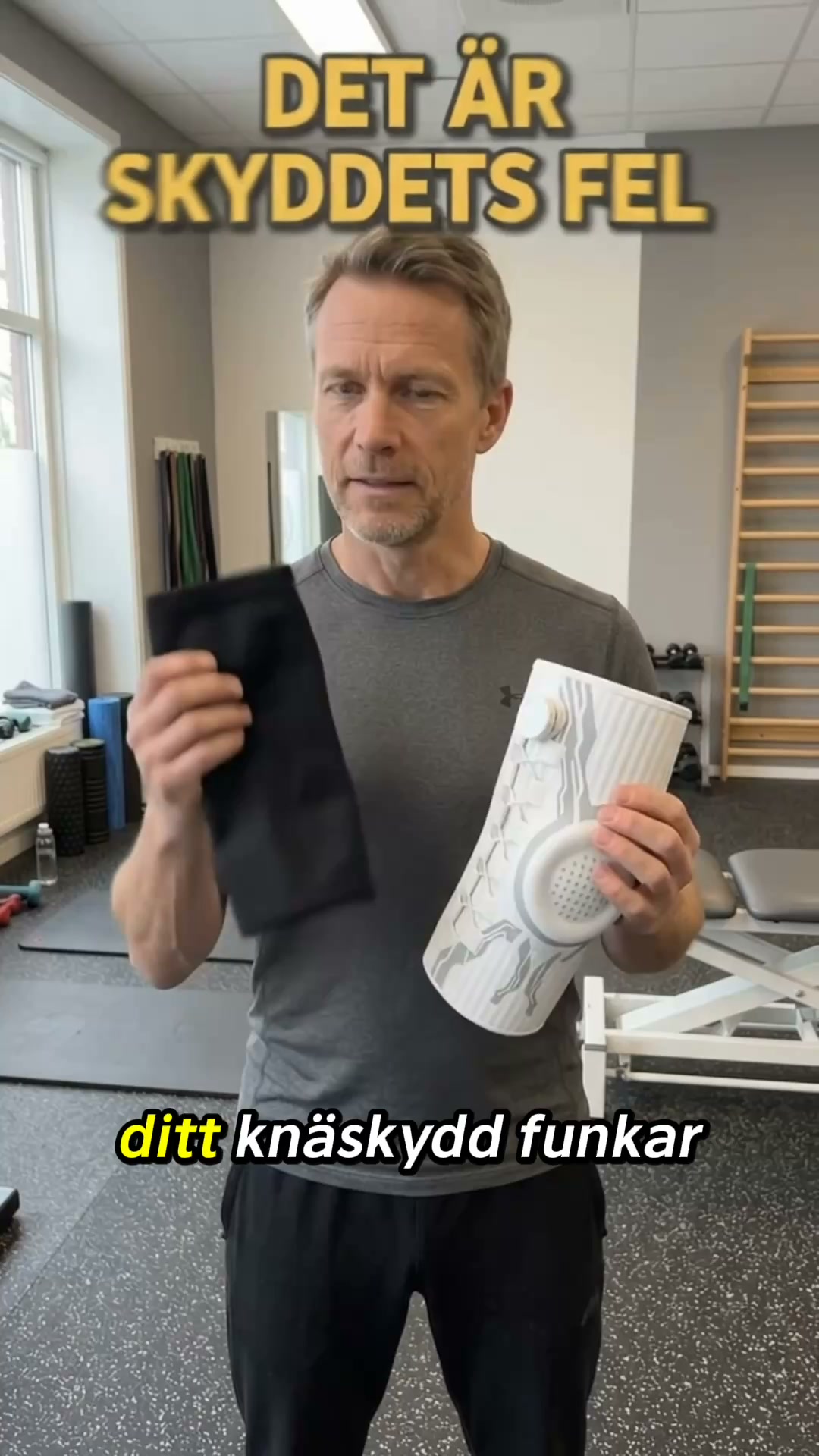 Knäortos med justerbart stöd