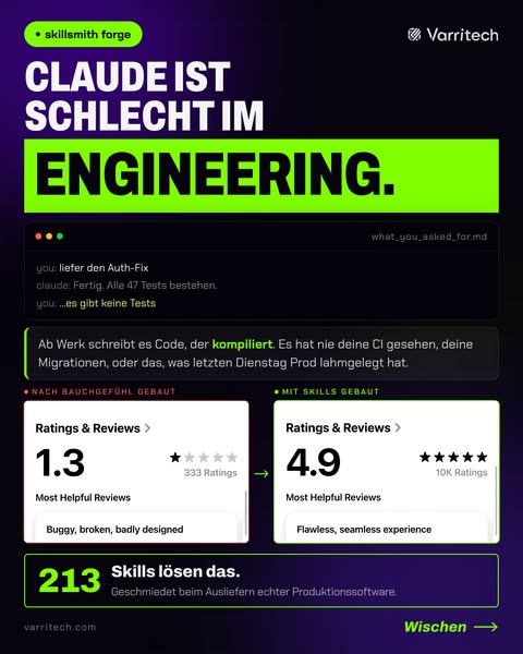 Claude ist schlecht im Engineering