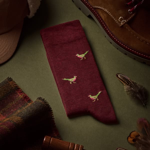 A pheasant addition to any outfit: our latest socks have landed.