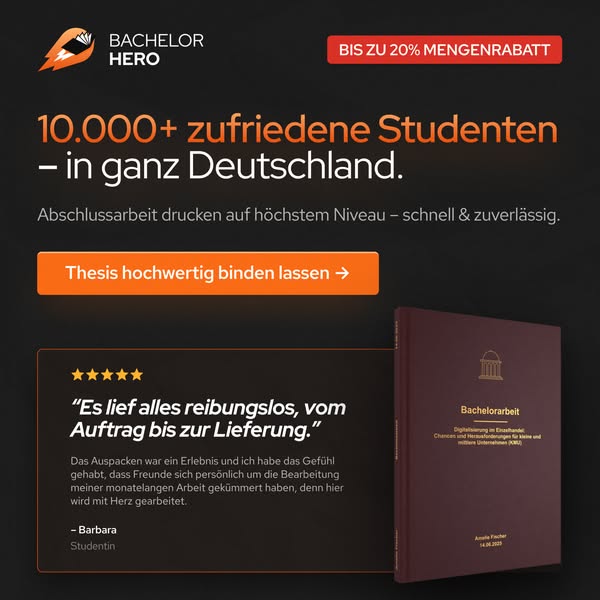Bachelorarbeit drucken und binden