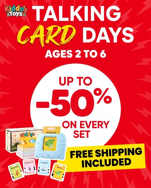 Talking Card Days are on: up to 50% off every set