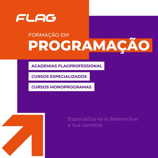 Anúncio de FLAG - Cursos de Criatividade, Design e Comunicação
