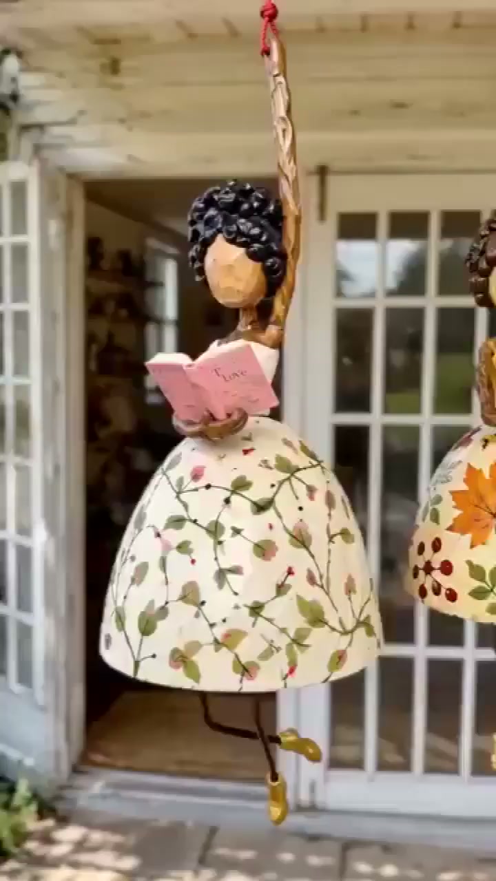 Hand-Painted Dancing Lady Hanging Ornament