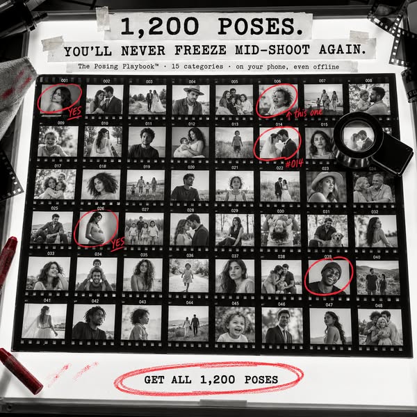 The Posing Playbook™ — 1,200 Pose Cards in 15 Categories