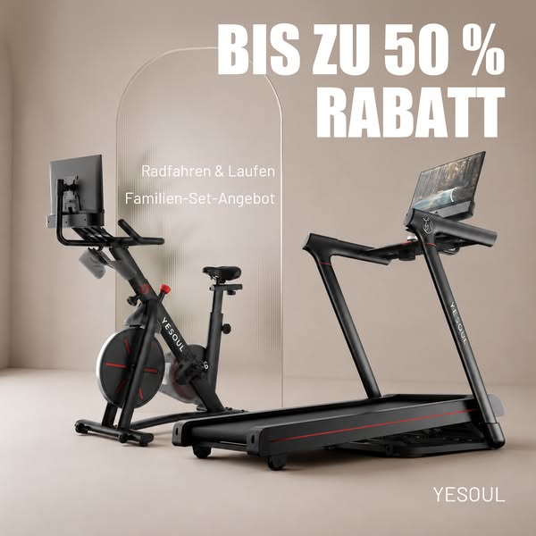 1.100 € SPAREN – BIKE + LAUFBAND NUR 999 €