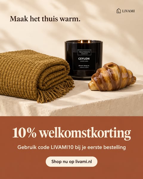 10% korting met code LIVAMI10
