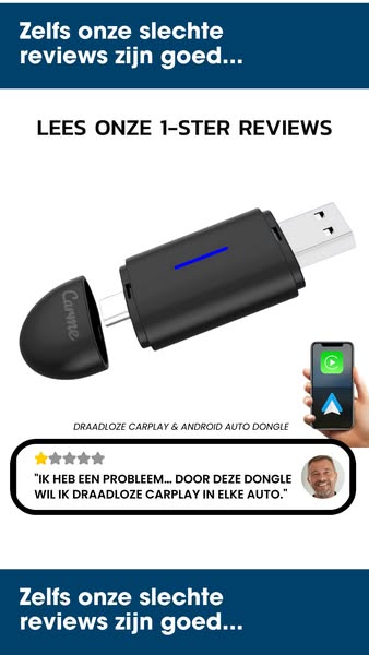 Eindelijk geen vervelende draadjes meer nodig voor CarPlay en Android Auto
