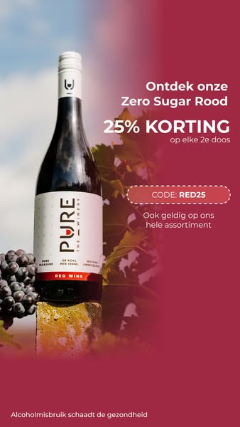 25% korting met code RED25