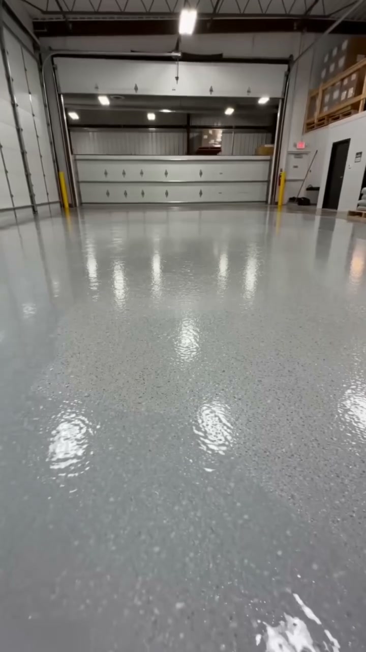 Transform Your Floors! High-Gloss Self-Leveling Epoxy Coating