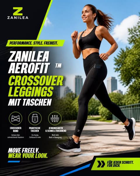 Die einzige Leggings, die deinen Bauch formt & Taschen hat!
