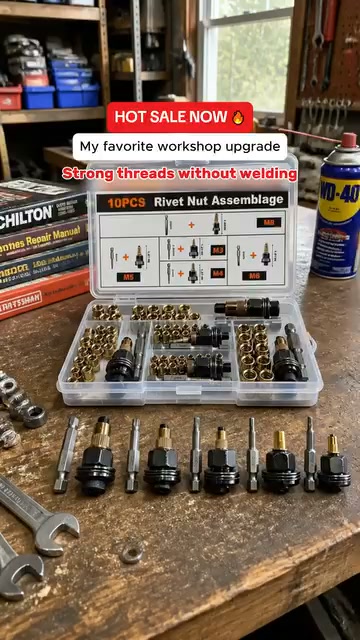 Heavy‑Duty Rivet Nut Tool | For Thin Metal Repairs, 30‑Day Guarantee