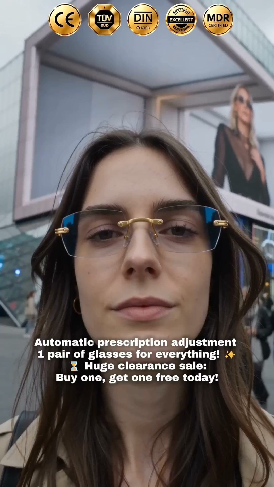 Ditch your 3 pairs of glasses: The 3-in-1 photochromic glasses you can wear anywhere.