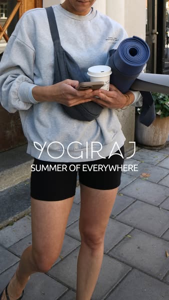 Outdoor yoga-ready with a mat from Yogiraj