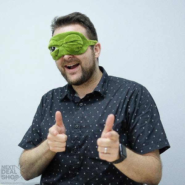 3D Funny Frog Eye Mask - Bedroom Travel Sleeping Rest Comfort Eye Cover