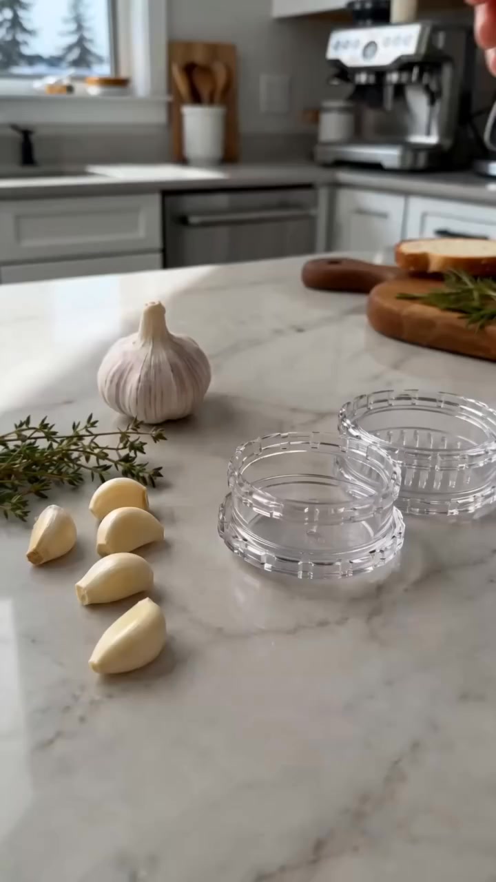 Clear Manual Garlic Twister and Ginger Mincer Tool