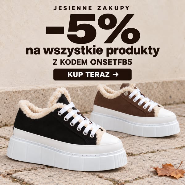 Sneakersy w jesiennym wydaniu — −5%