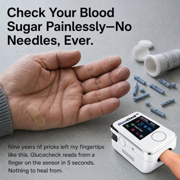 5-second reading. No needles. Ever.