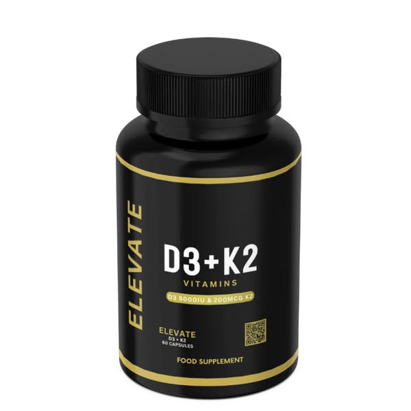 Elevate D3 + K2 5000 IU | High Strength Vitamin D3 & K2