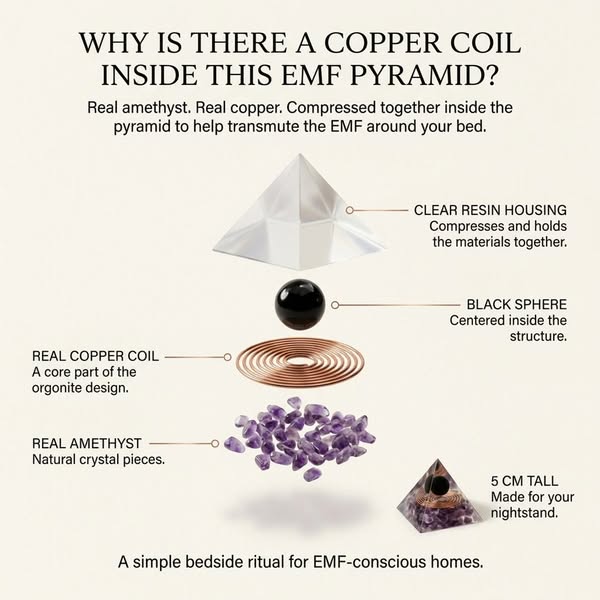 Look Inside the Amethyst & Copper Pyramid