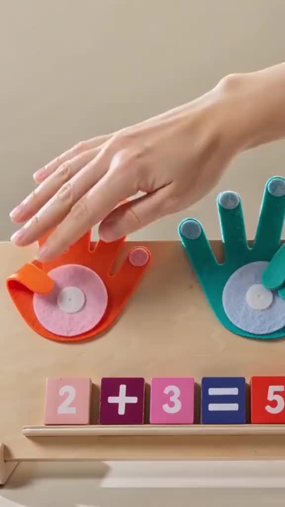 Educational Math Manipulatives Number Counting Blocks
