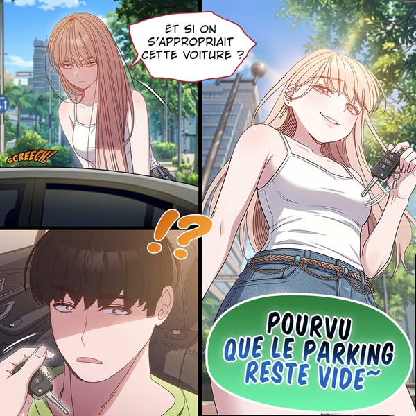 Tu as l’air tellement gêné au volant…