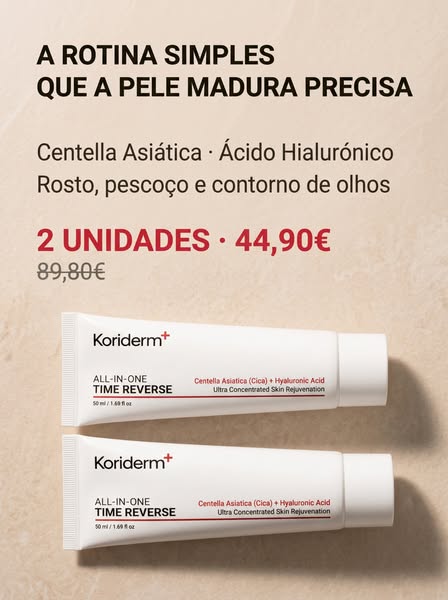 A rotina simples que a pele madura precisa.
