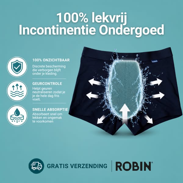 Incontinentie Ondergoed voor Heren - Wasbaar