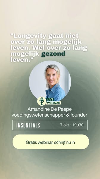 Gratis webinar: longevity & anti-aging