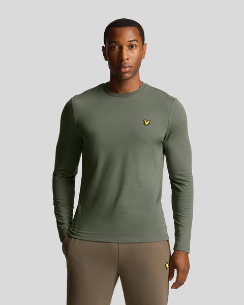 Men's Sports Long Sleeve Martin T-Shirt in Olive