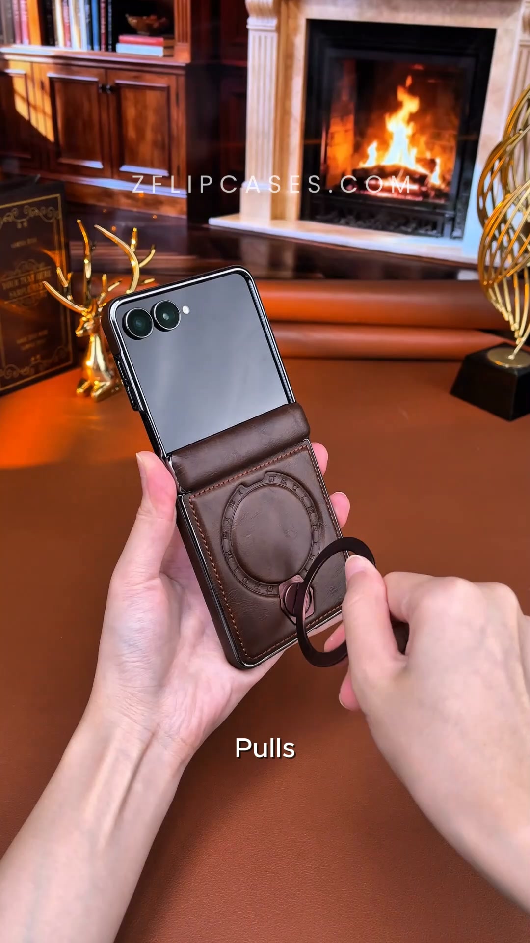 Hold Your Z Flip 8 With One Finger. Stand It Up in Seconds.