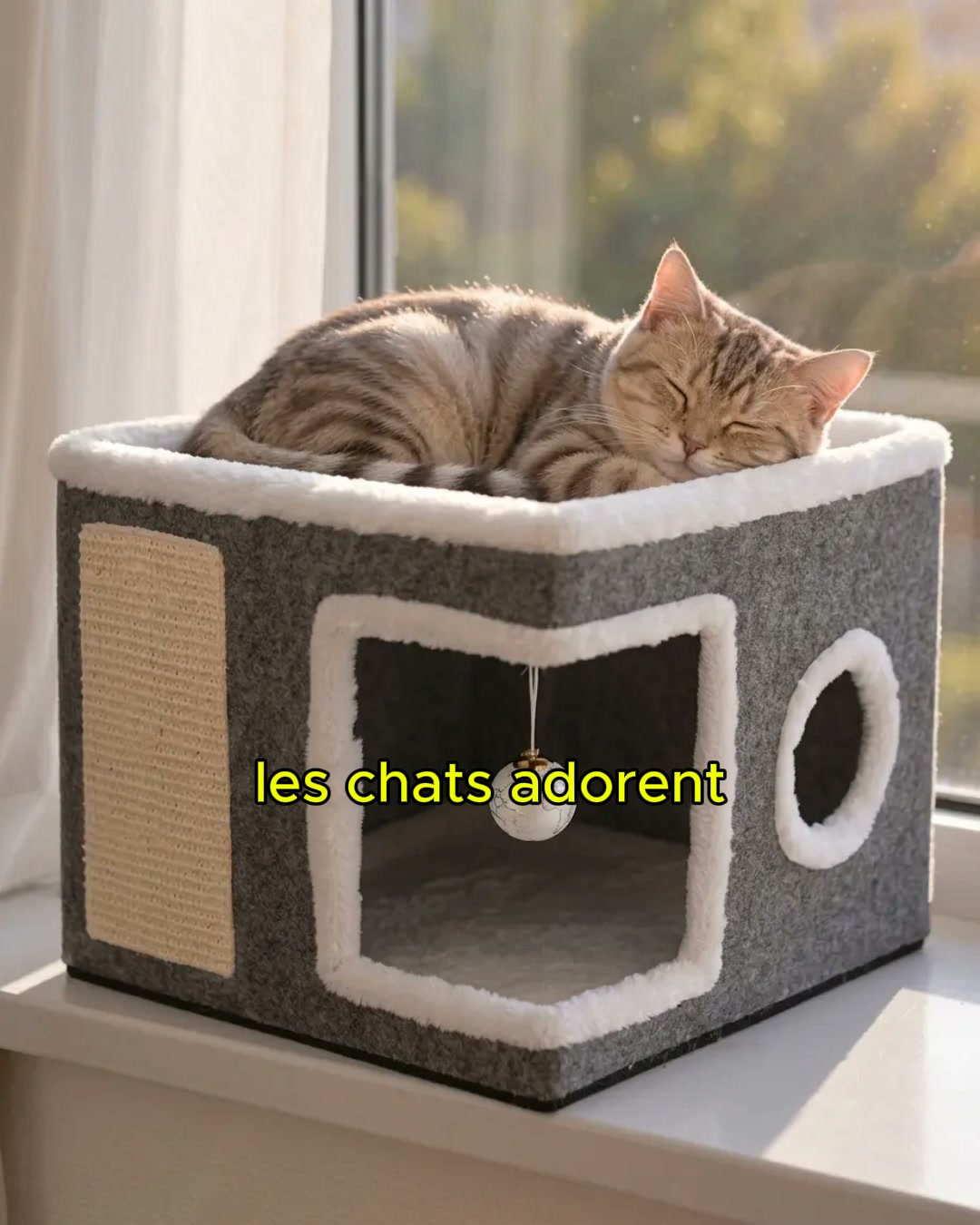 Maison Cocon 2-en-1 pour Chat