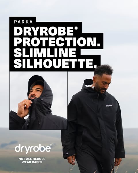 Dryrobe® weather protection. In a Parka.