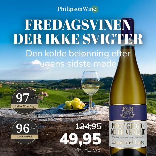Pinot Grigio: 134,95 49,95 kr.