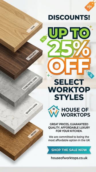 Save Hundreds on Your Next Worktop