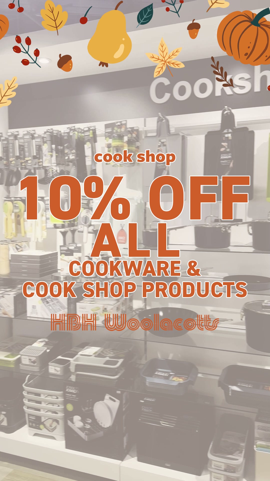 10% off all cookware
