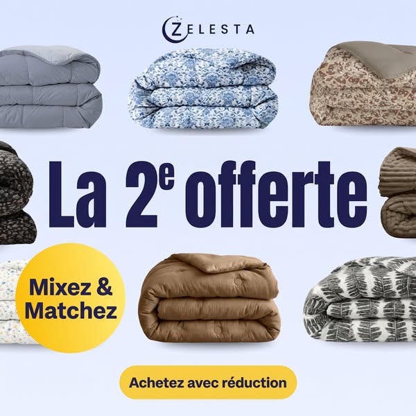 LA couette avec plus d'1 million de fans : maintenant 1+1 gratui