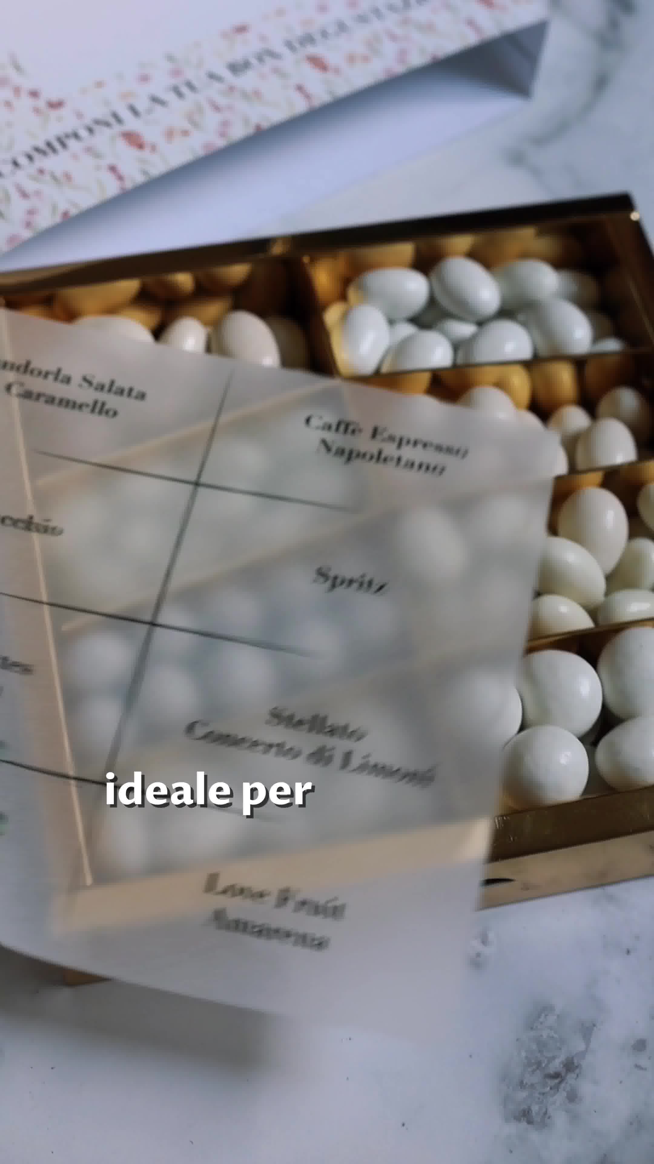 Assaggiali prima di ordinare i confetti per il tuo evento