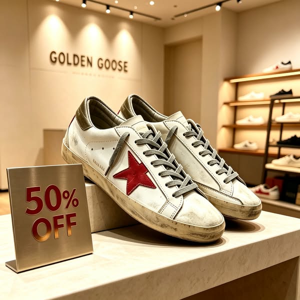 GOLDEN GOOSE: Destaque-se na multidão! | Até 50% de desconto