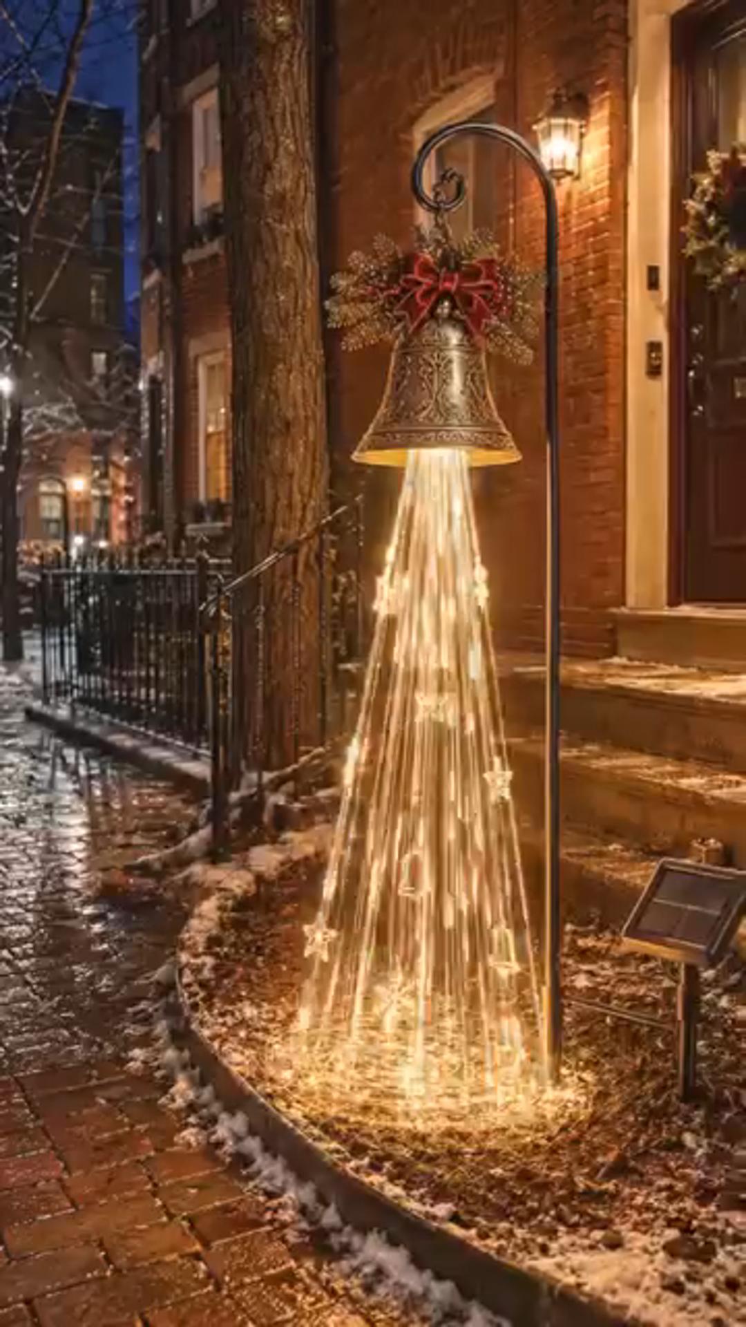 Christmas Bell Cascade Solar-Gartenleuchte