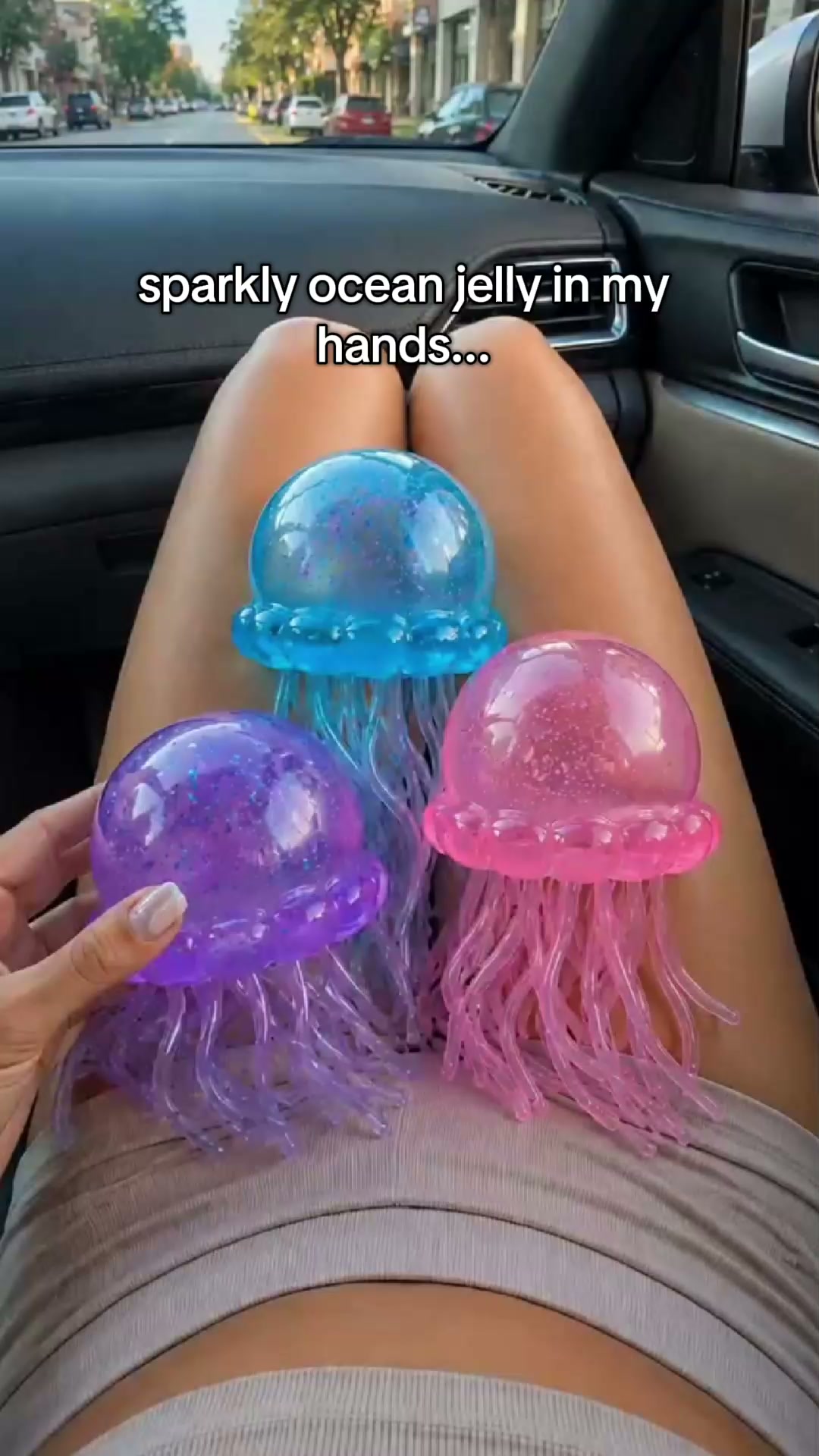 Jellyfish Stress Relief Toys – Glitter Squishy Toy