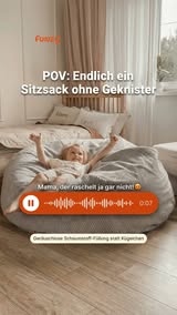 Endlich ein Sitzsack ohne Geknister