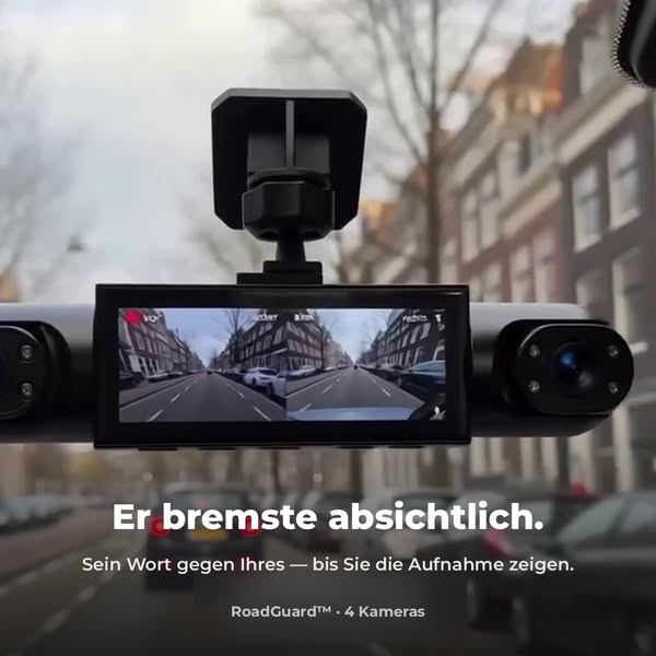 RoadGuard™ 4-Kamera-Dashcam | 30% Rabatt