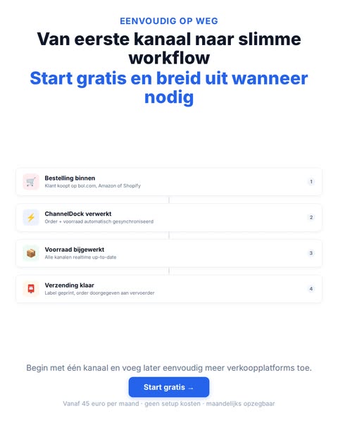 Van eerste kanaal naar slimme workflow