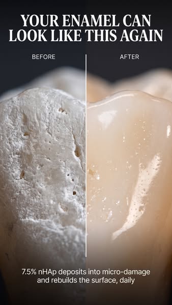 The same mineral your teeth are made of—now in your toothpaste